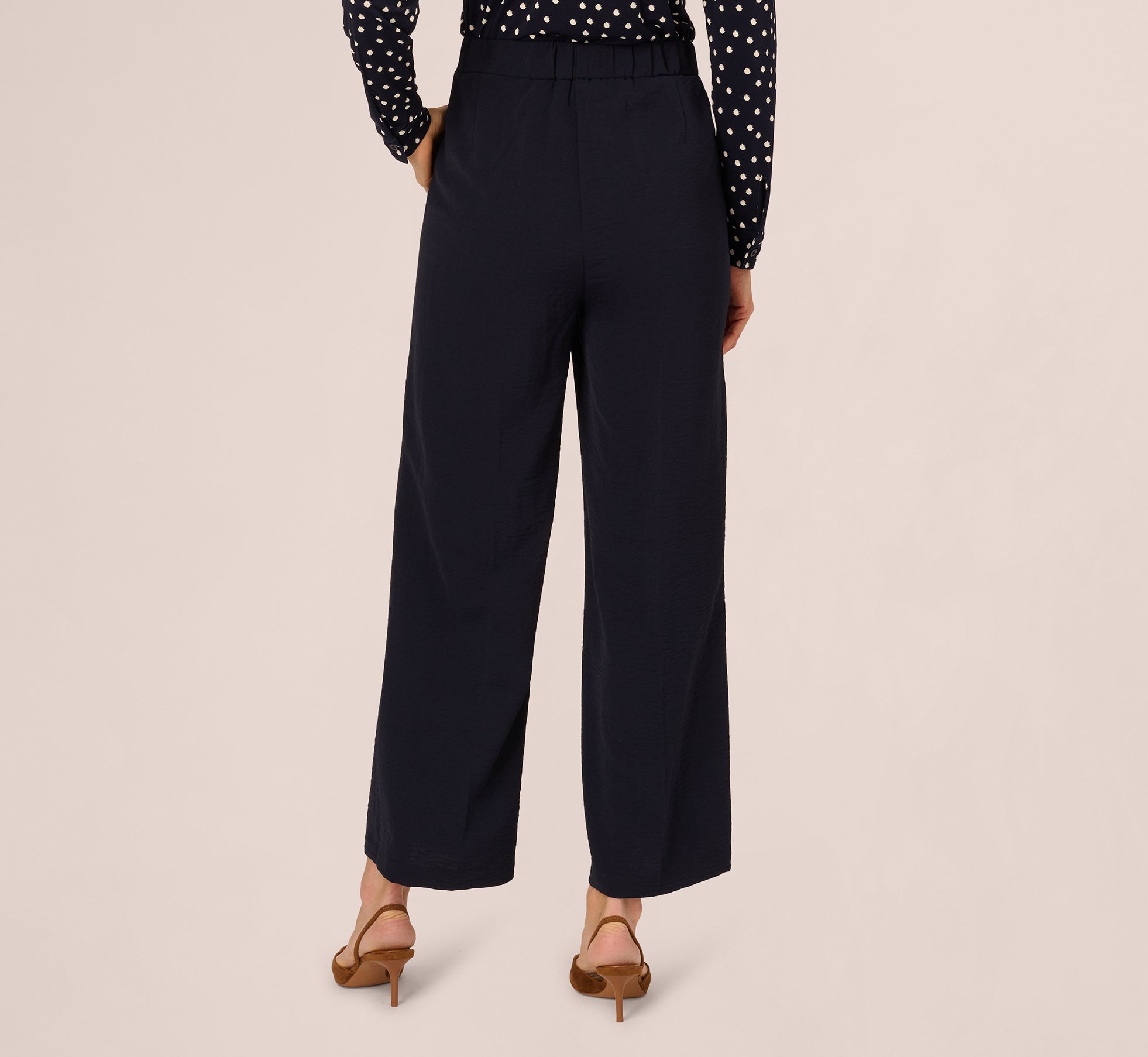 Straight Leg Side Buckle Pant In Blue Moon