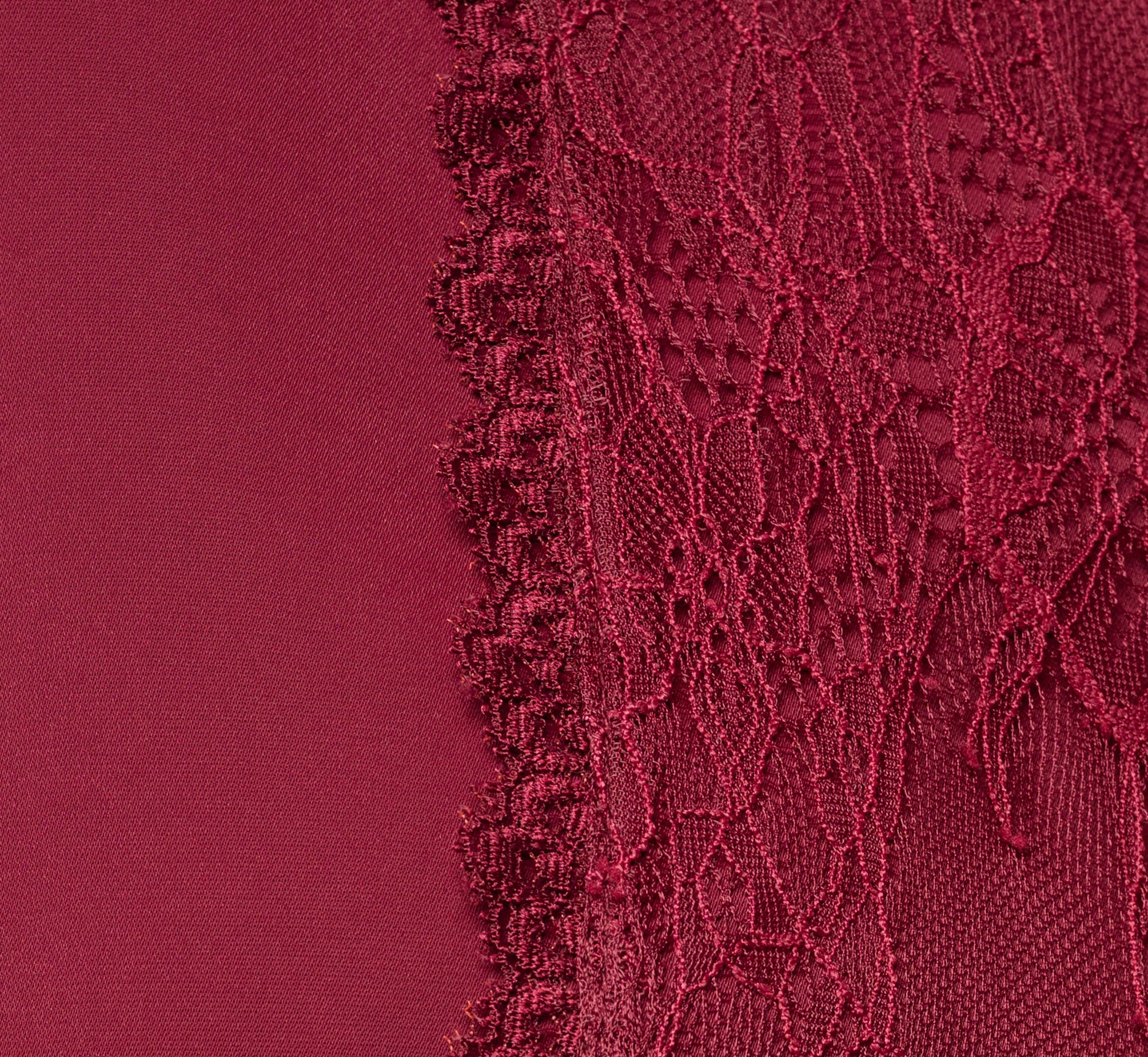 Long Sleeve Lace Trim Drawstring Hem Blouse In Fig