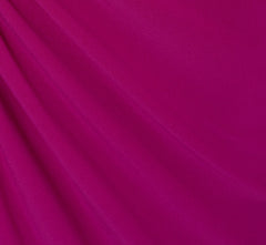Shirred Jersey Dress With Dual Beaded Straps In Hot Magenta