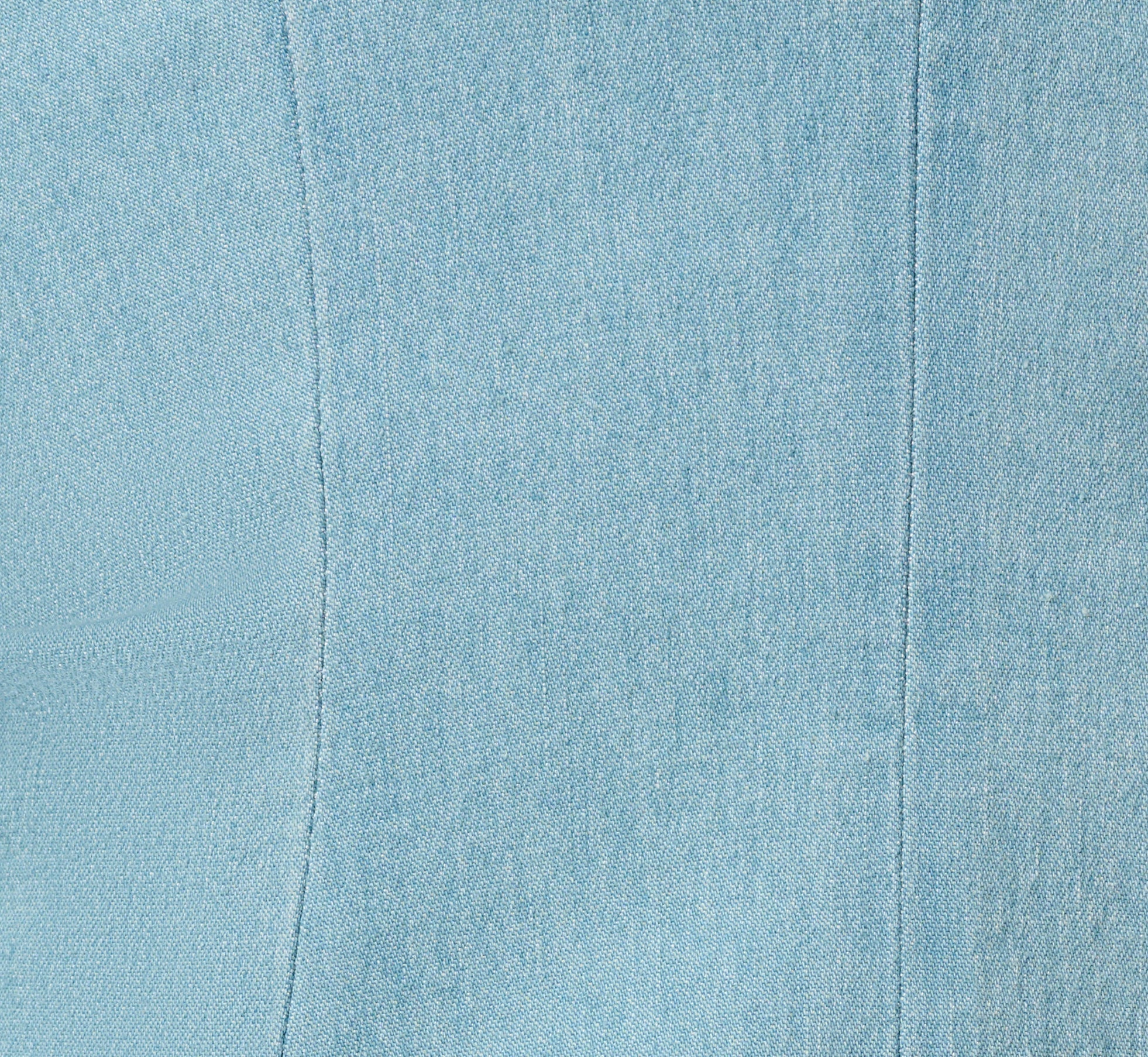 Short Sleeve Cotton Chambray Emma Dress In Chambray Blue